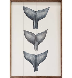 Whale Tail Trio Painting By Emily Wood